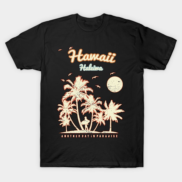 Haleiwa Hawaii beach T-Shirt by LiquidLine